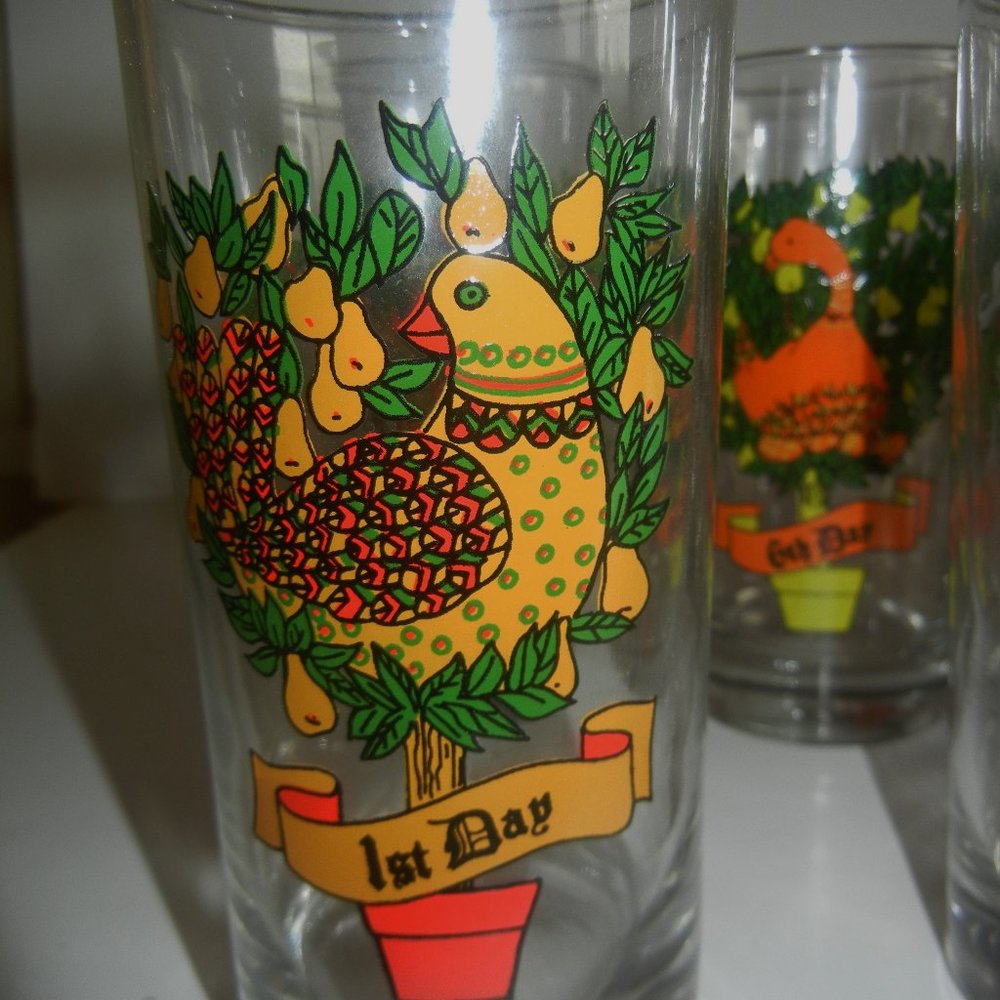 - 1st of day of xmas beverage glass